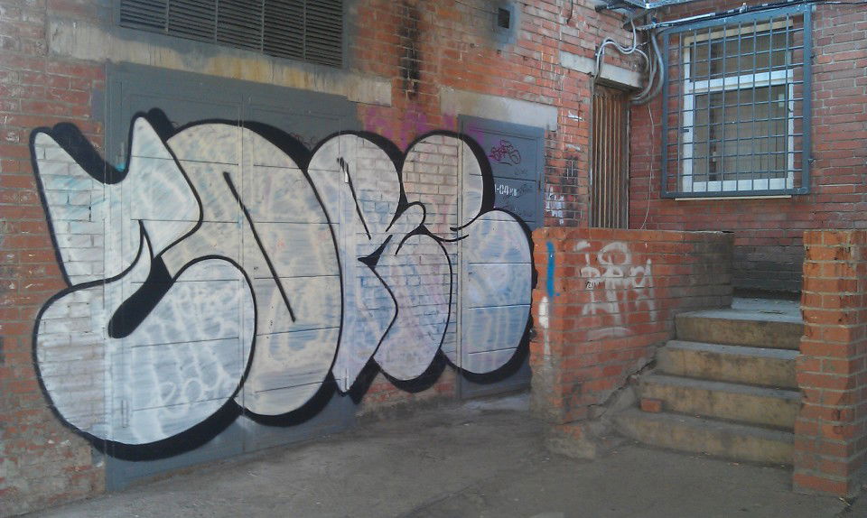 Graffiti Bombing in S.Bor,SPb - Photo by TimasYors (2013)