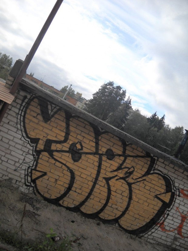 Graffiti Bombing in S.Bor,SPb - Photo by TimasYors (2012)
