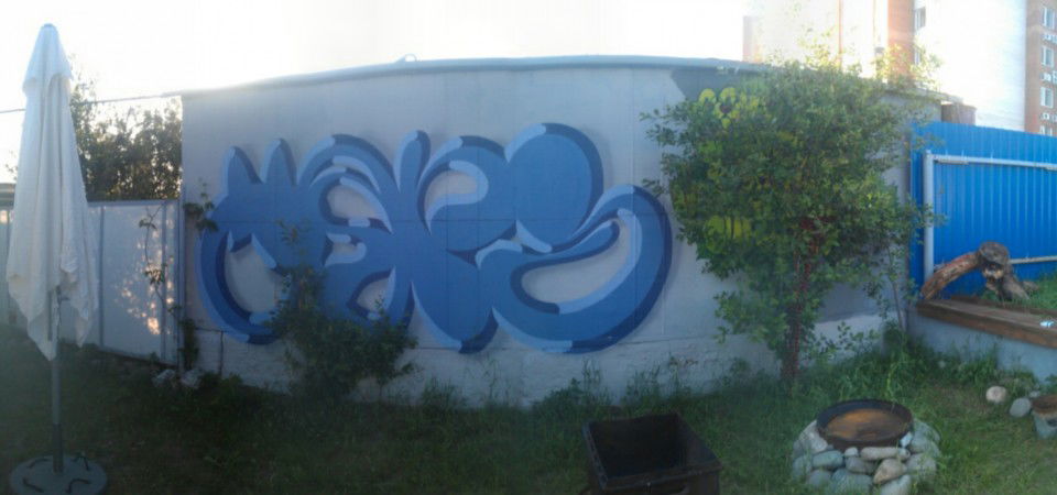 Graffiti Wall in Sosnovy Bor - Photo by TimasYors (2012)
