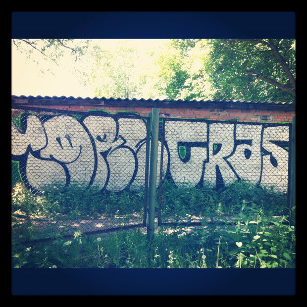 Graffiti Bombing in Sosnovy Bor - Photo by TimasYors (2012)