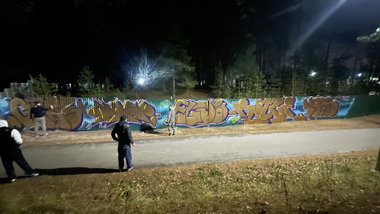 Graffiti Wall in Sosnoviy bor - Photo by TimasYors (2022)