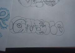 Graffiti Sketch - Photo by TinaMiami - Chrome