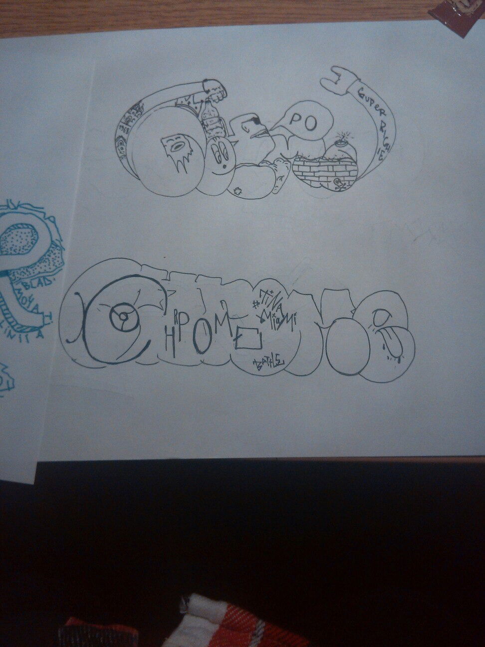 Graffiti Sketch - Photo by TinaMiami - Chrome