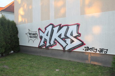 Graffiti Bombing in Stralsund - Photo by Tique - Aks, Stralsund, Afa (2013)