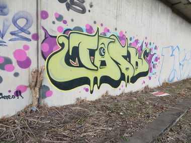 Graffiti Bombing in Mannheim - Photo by Tique - 1task, uno, mannheim