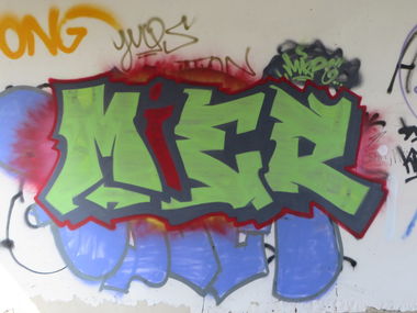Graffiti Wall in Stralsund - Photo by Tique - mier, ong, yuqs (2014)