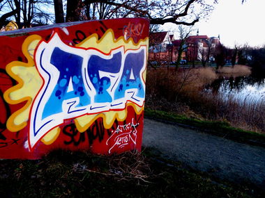 Graffiti Wall in Stralsund - Photo by Tique - afa, aks, stralsund (2014)