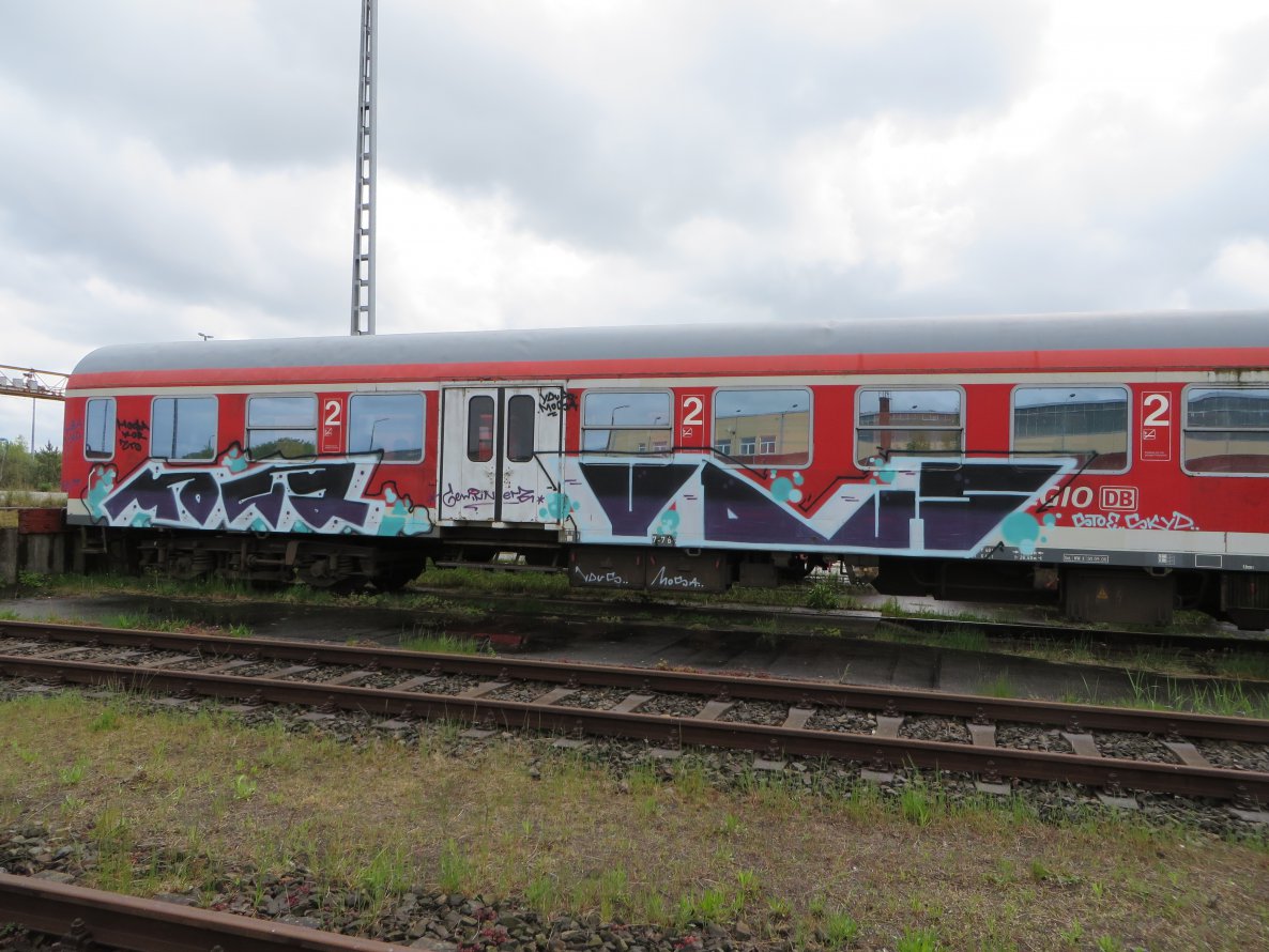 Graffiti Train - Photo by Tique - mosa, yous