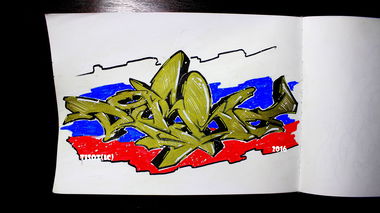 Graffiti in МОСКВА - Photo by Tisot - russia (2016)
