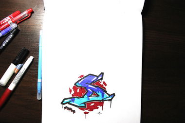 Graffiti Sketch - Photo by Tisot (2015)