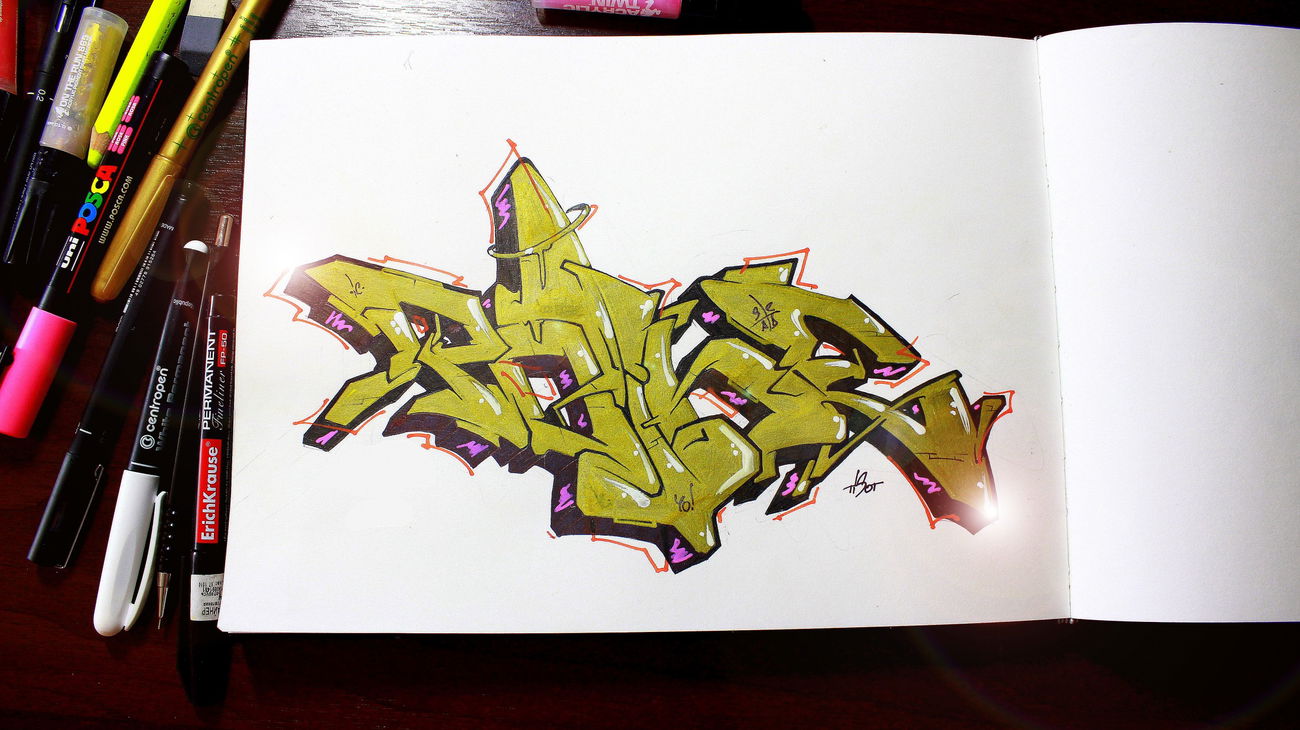 Graffiti Sketch - Photo by Tisot (2016)