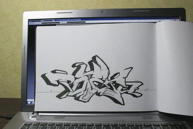 Graffiti Sketch - Photo by Tisot (2015)