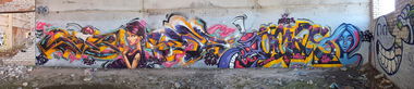 Graffiti Wall - Photo by Tisot - ic, ironcrew, zadelo (2016)
