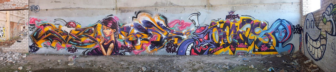 Graffiti Wall - Photo by Tisot - ic, ironcrew, zadelo (2016)