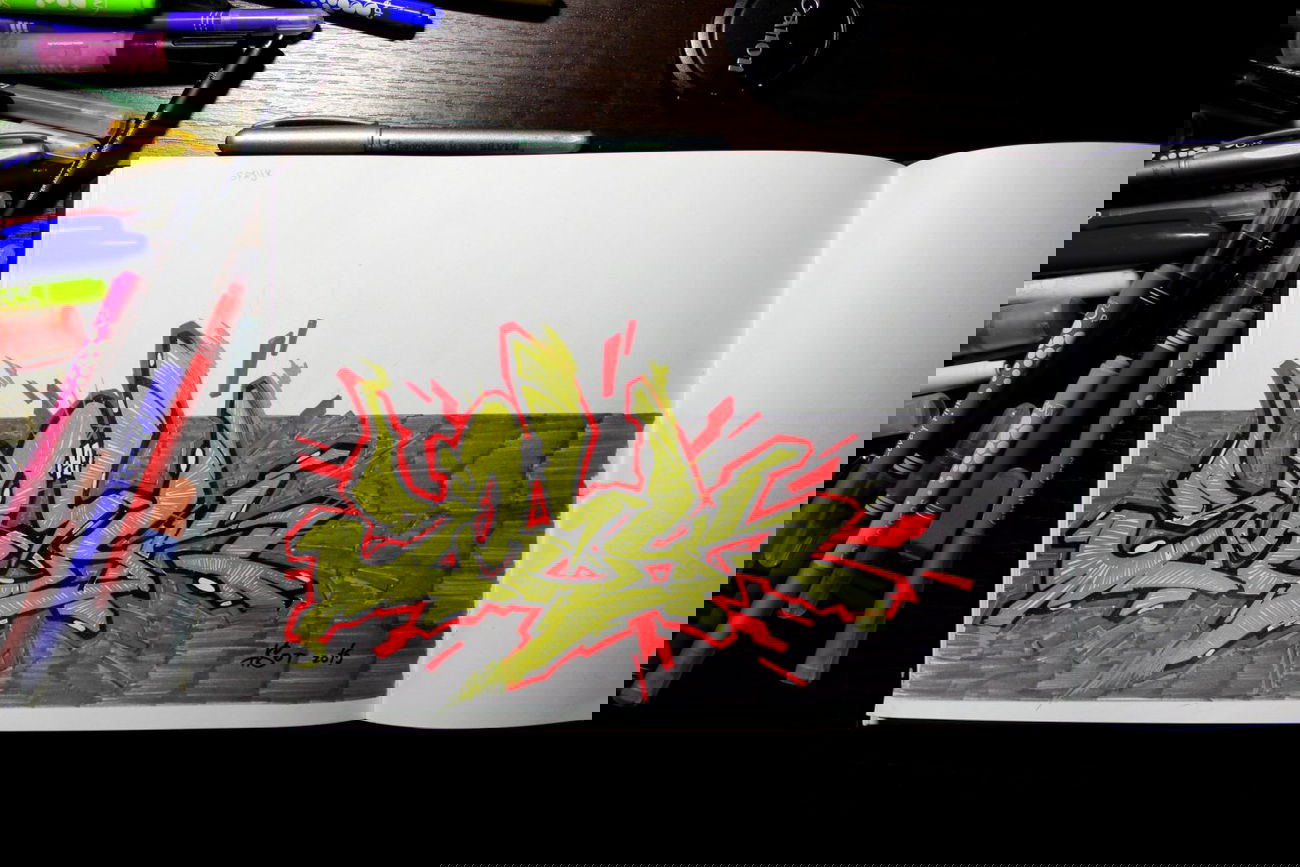 Graffiti Sketch - Photo by Tisot (2015)