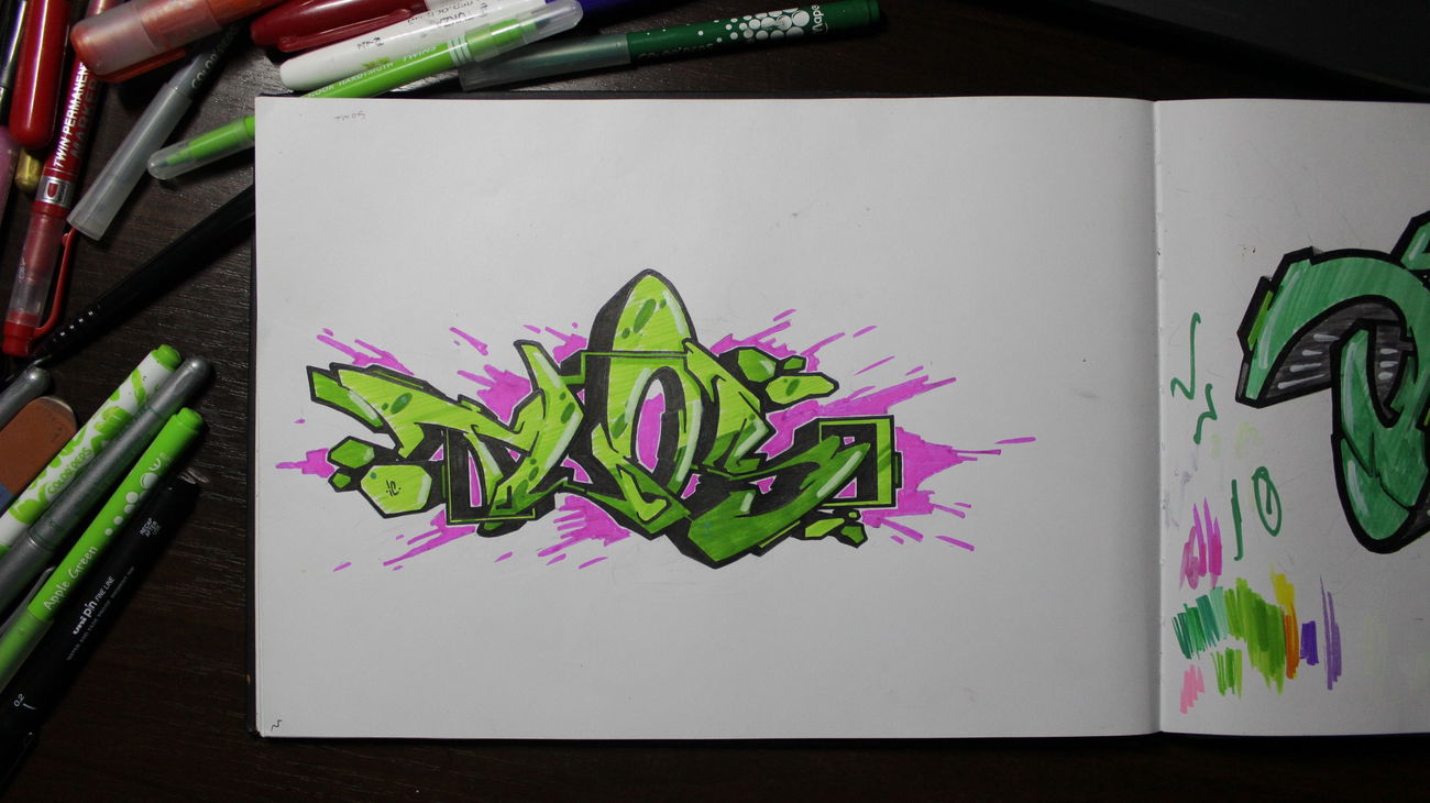 Graffiti Sketch - Photo by Tisot (2015)