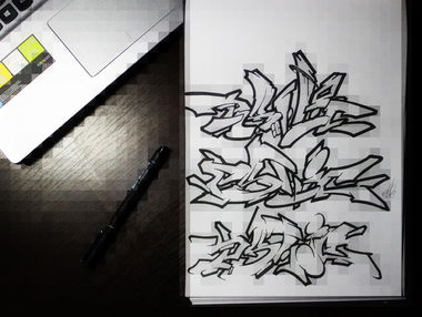 Graffiti Sketch - Photo by Tisot (2015)