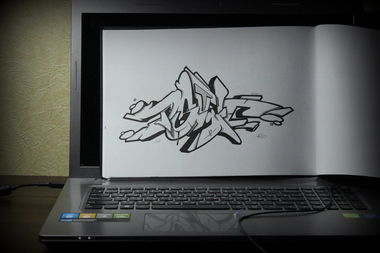 Graffiti Sketch - Photo by Tisot (2015)