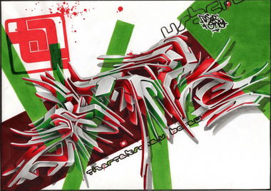 Graffiti Sketch in Schaffhausen - Photo by Tizerteks1 (2013)