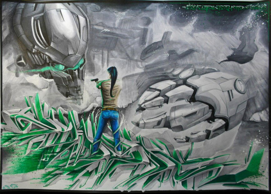 Graffiti Sketch - Photo by Tizerteks1 (2012)