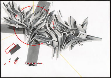 Graffiti Sketch in Schaffhausen - Photo by Tizerteks1 (2013)