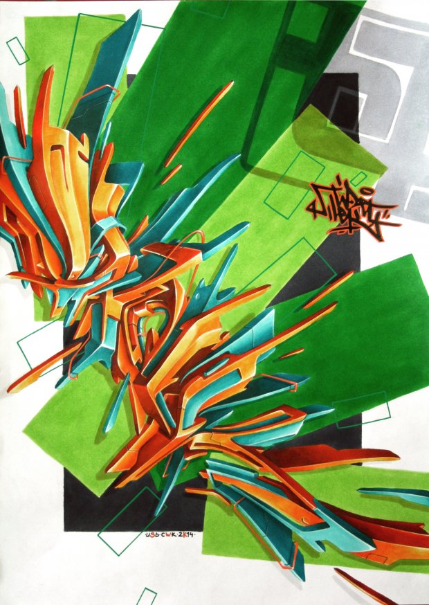 Graffiti Sketch - Photo by Tizerteks1 (2014)