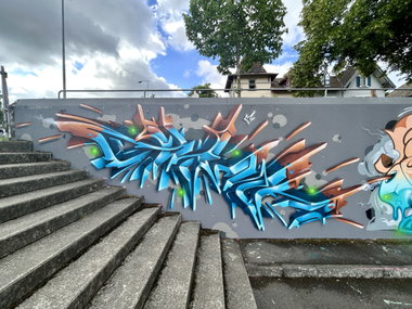 Graffiti Wall in Schaffhausen - Photo by Tizerteks1