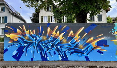 Graffiti Wall in Schaffhausen - Photo by Tizerteks1