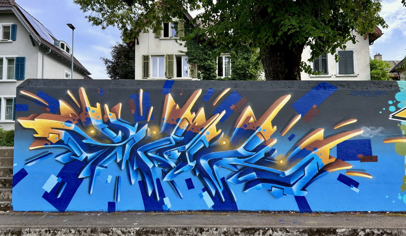 Graffiti Wall in Schaffhausen - Photo by Tizerteks1