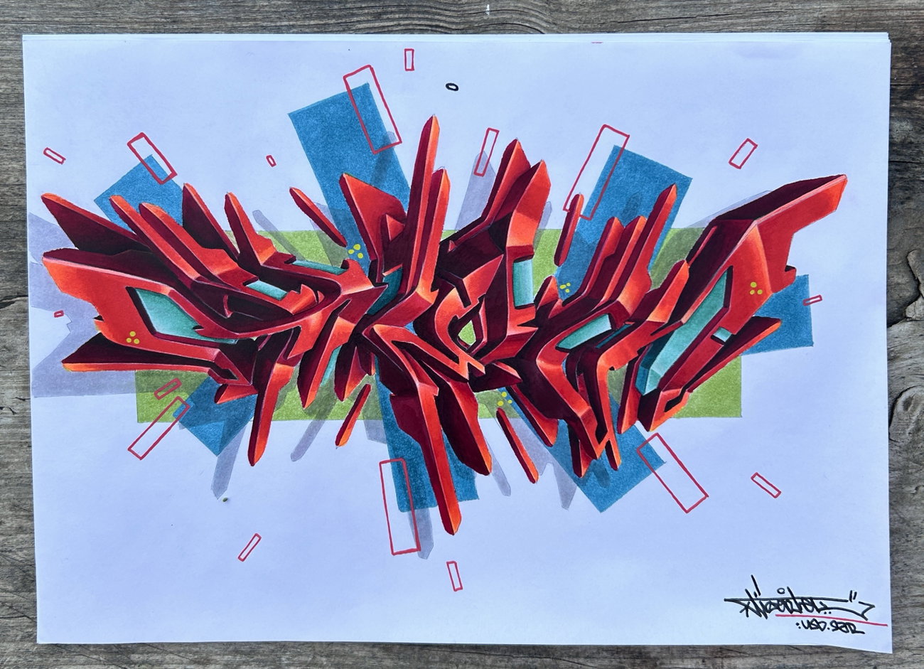 Graffiti Sketch in Schaffhausen - Photo by Tizerteks1