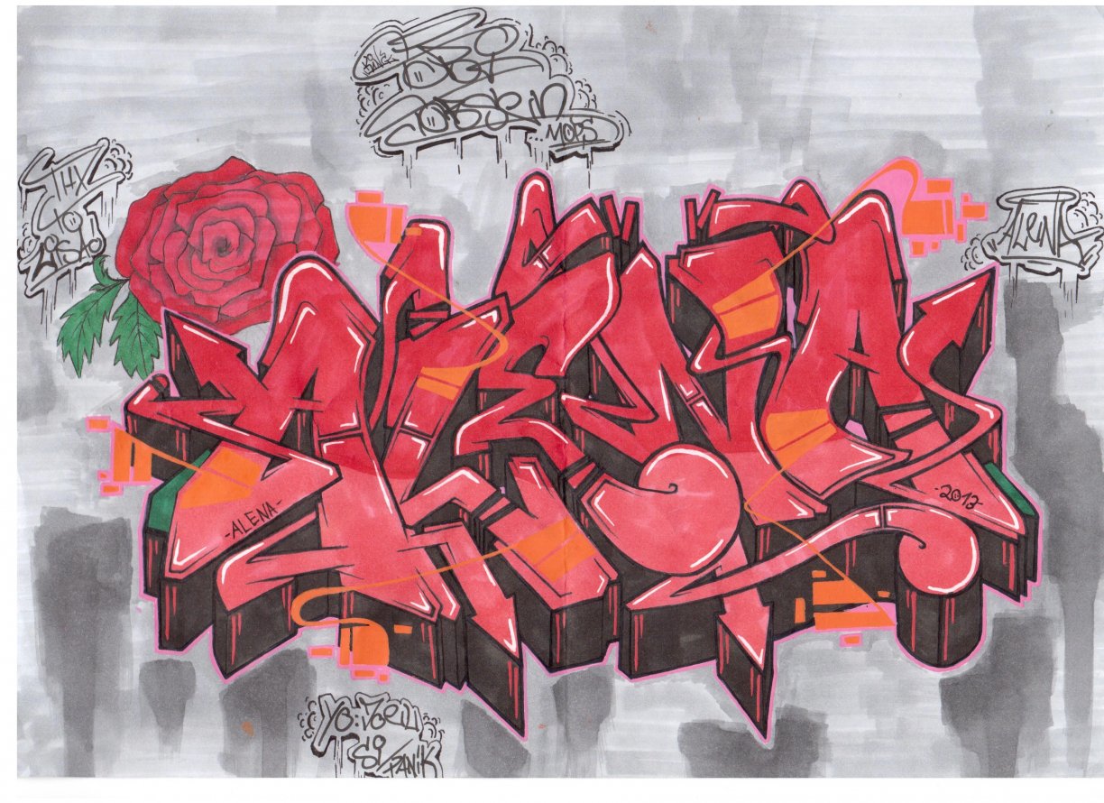 Graffiti Sketch - Photo by TobiTobsenMOPS - alena, mops, graffiti