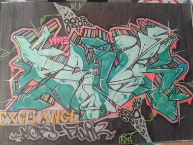 Graffiti Sketch - Photo by TobiTobsenMOPS - Panik, mops, tobi