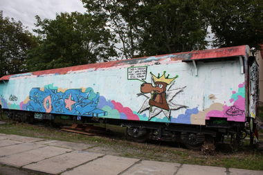 Graffiti Train in Jena - Photo by Tobo - Tobo, Bear, Bär (2012)