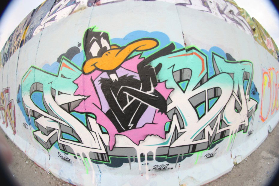 Graffiti Wall in Berlin - Photo by Tobo - Tobo, DuffyDuck, Duffy (2011)