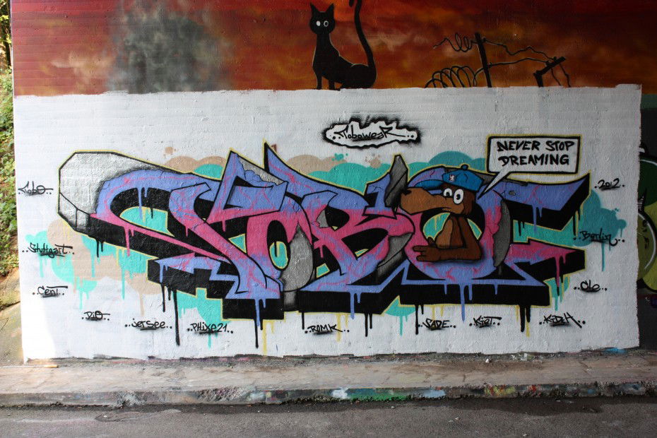 Graffiti Wall in Ueckermünde - Photo by Tobo - Tobo, Bear, Bär (2012)