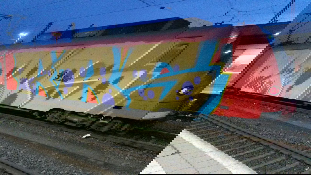 Graffiti Train - Photo by ToboGraff