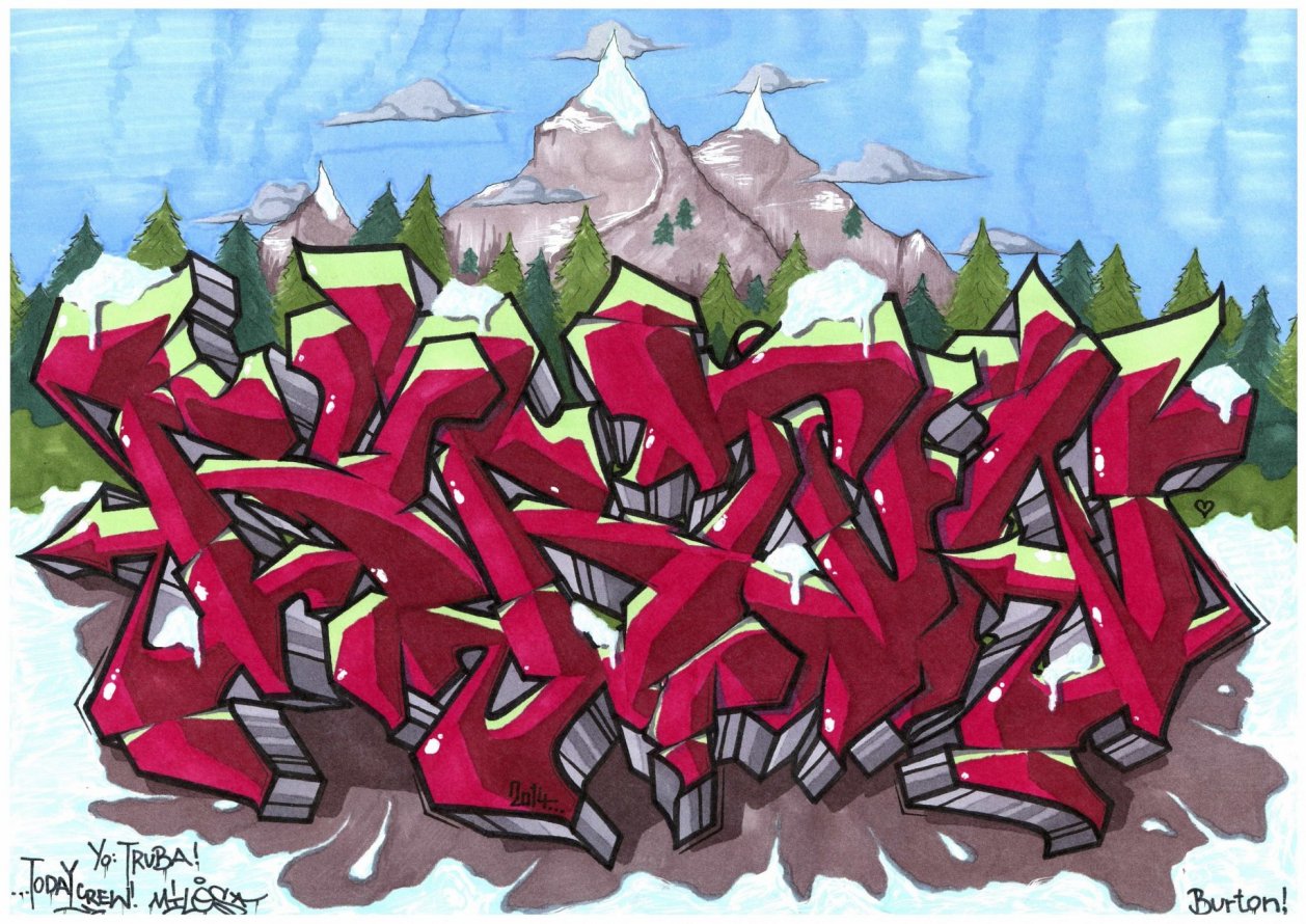 Graffiti Sketch - Photo by TodayCrew - Milos, Today, Crew (2014)