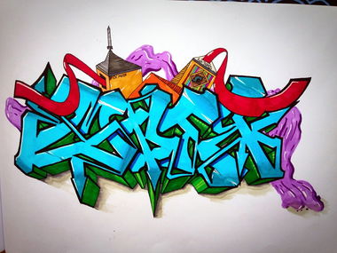 Graffiti Sketch - Photo by TodayCrew - Graffiti, exchange, flux (2015)