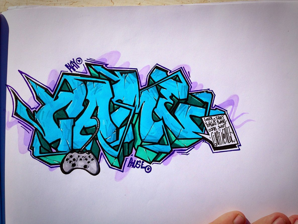 Graffiti Sketch - Photo by TodayCrew - Russia, saintp, game (2015)