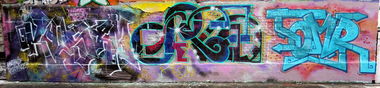 Graffiti Wall - Photo by Tomer - CRN, NFK, BOF