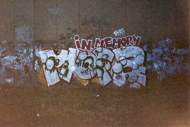 Graffiti Wall in Berlin - Photo by Tosca - Mofa, Berlin, RIP (1990)