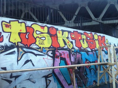 Graffiti Bombing - Photo by Tosik