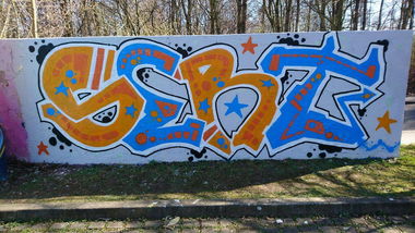 Graffiti Wall - Photo by Toyer - sert, dresden (2017)