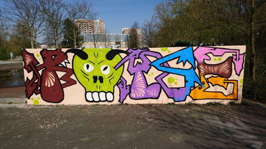 Graffiti Wall - Photo by Toyer - ROYSE, Sert, Antistyle (2017)