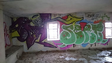 Graffiti Wall - Photo by Toyer - kear, sert, dresden