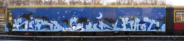 Graffiti Train in Berlin - Photo by Traincollecta - Kird, Sun, Kaot (2008)