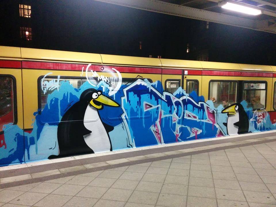 Graffiti Train in Berlin - Photo by Traincollecta - FIS (2014)