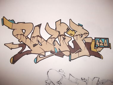 Graffiti Sketch - Photo by Traincollecta - POWER, 420 (2015)