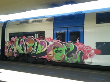 Graffiti Train - Photo by Trainspotting