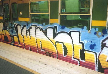 Graffiti Train - Photo by Trainspotting